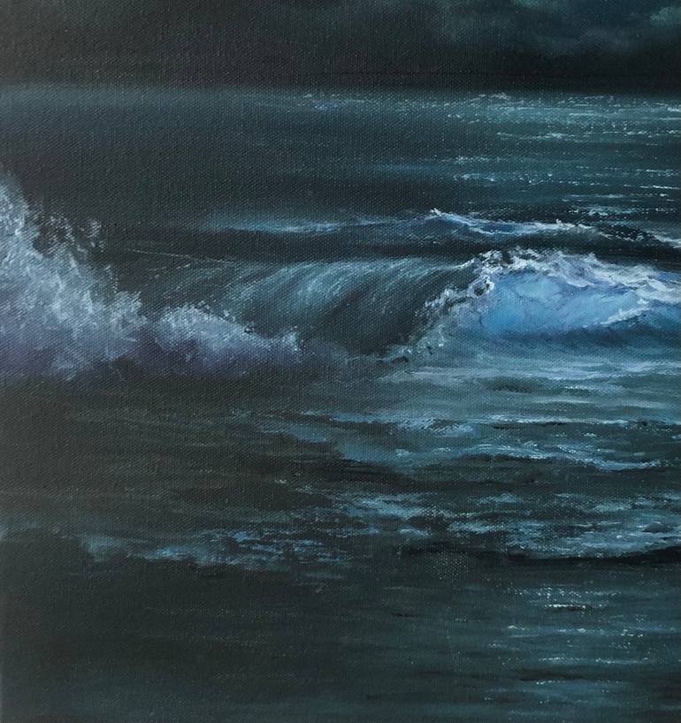 Original Fine Art Seascape Painting by Alesia Yeremeyeva