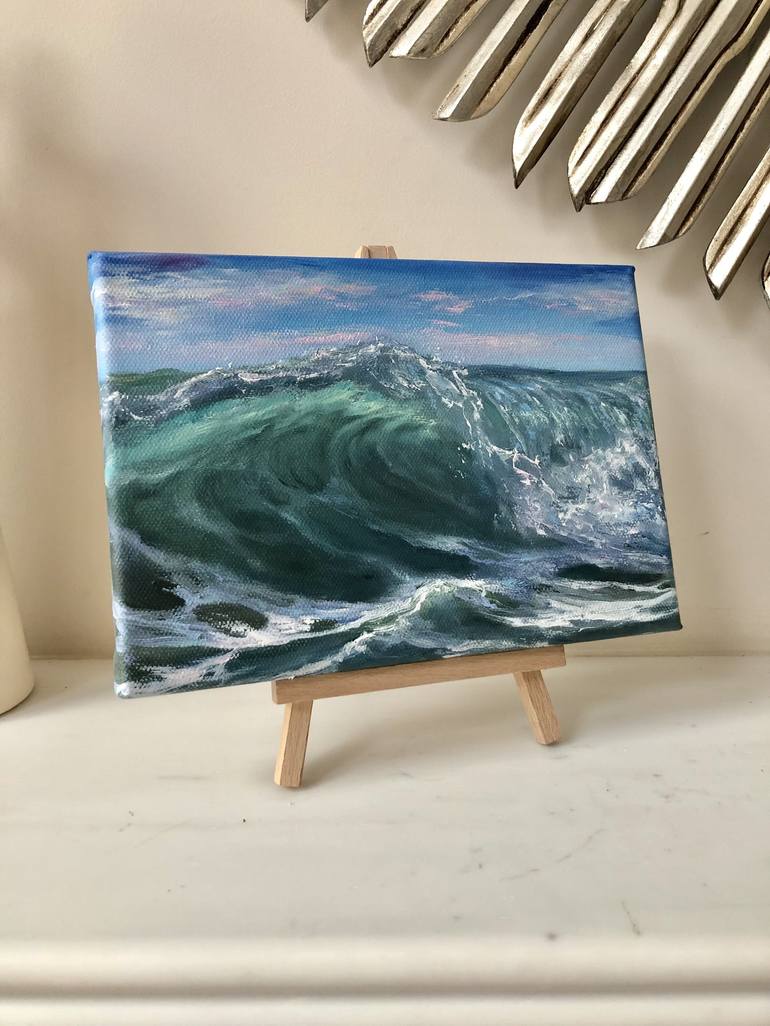 Original Fine Art Seascape Painting by Alesia Yeremeyeva