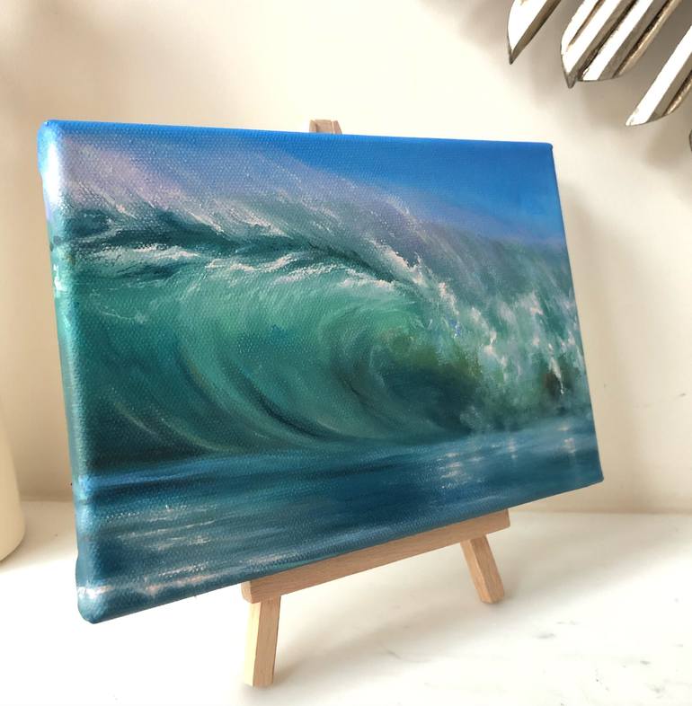 Original Fine Art Seascape Painting by Alesia Yeremeyeva