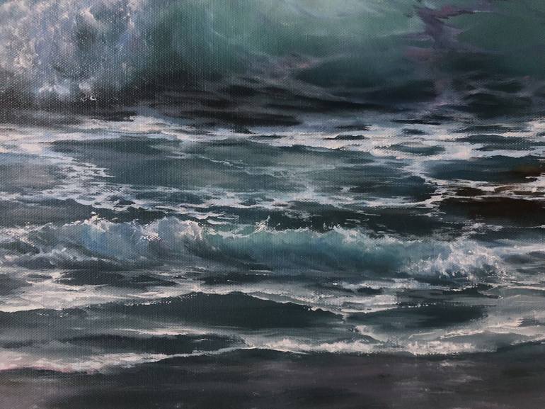 Original Fine Art Seascape Painting by Alesia Yeremeyeva