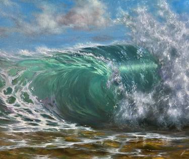 Crystal Clear - stormy seascape, ocean waves thumb