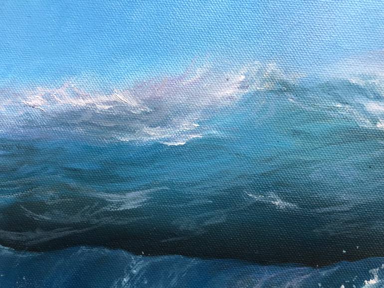 Original Expressionism Seascape Painting by Alesia Yeremeyeva