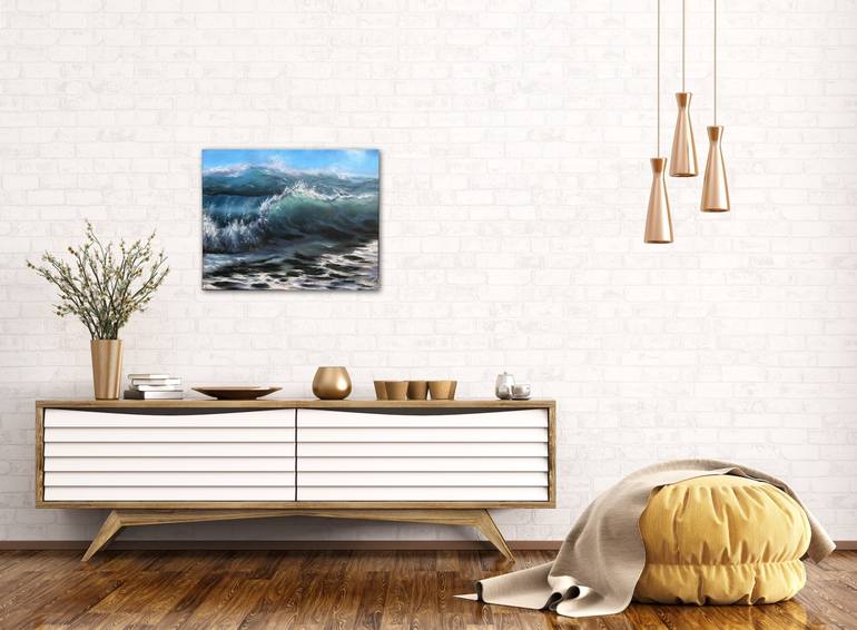 Original Seascape Painting by Alesia Yeremeyeva