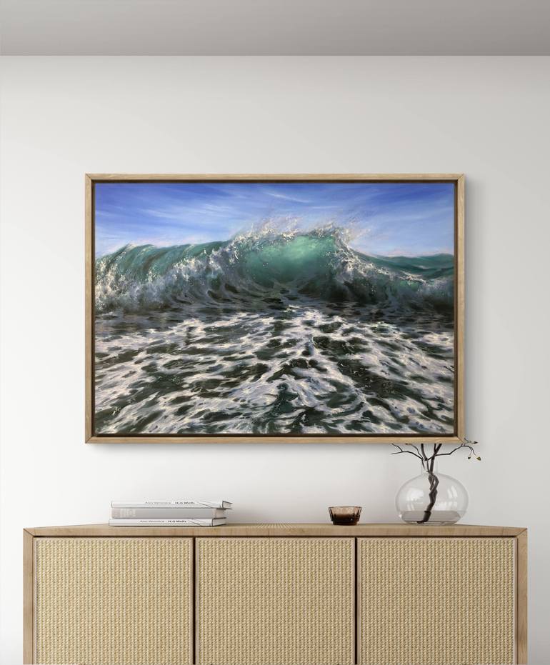 Original Fine Art Seascape Painting by Alesia Yeremeyeva