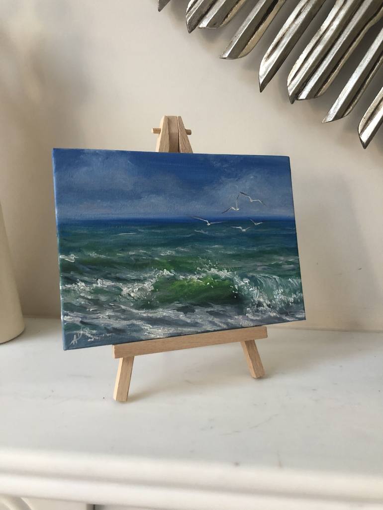 Original Realism Seascape Painting by Alesia Yeremeyeva