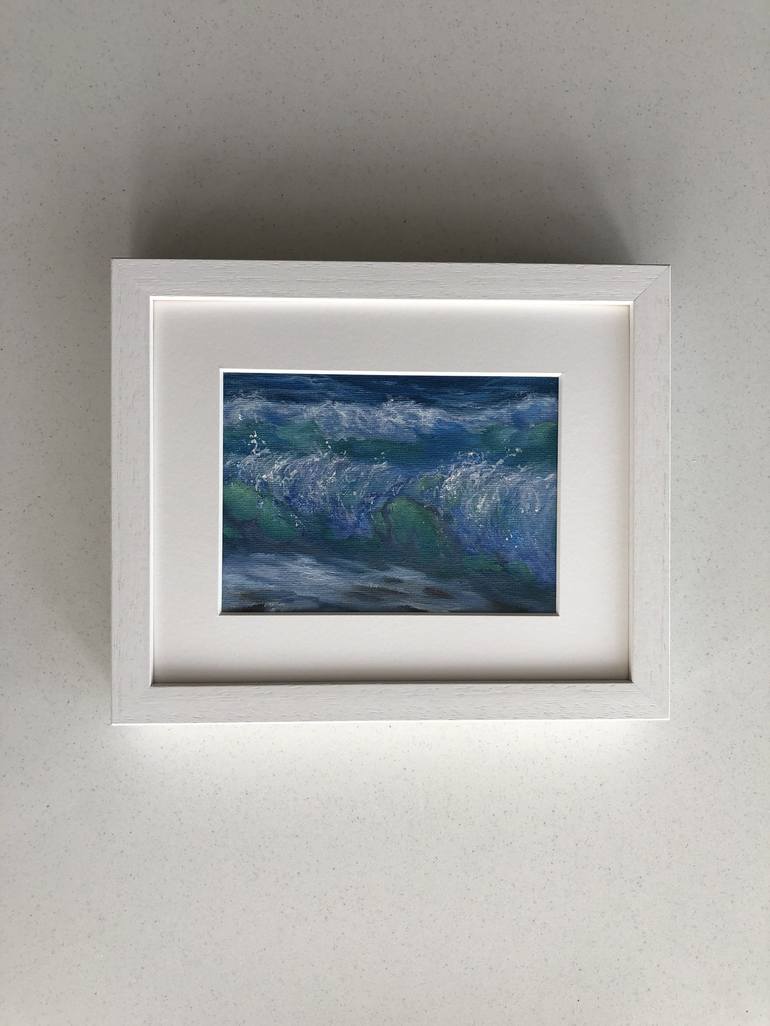 Original Fine Art Seascape Painting by Alesia Yeremeyeva