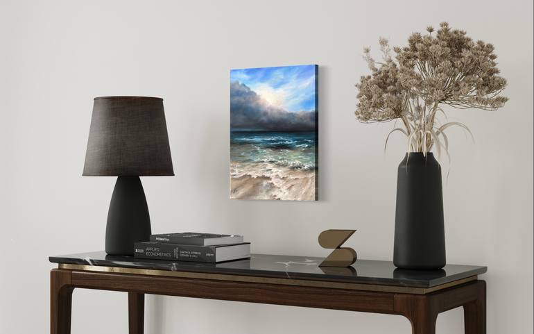 Original Expressionism Seascape Painting by Alesia Yeremeyeva