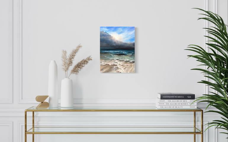 Original Expressionism Seascape Painting by Alesia Yeremeyeva