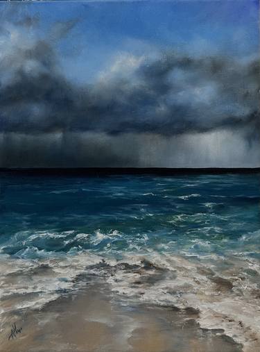 Tropical Rain (Sounds of Thunder) - stormy seascape, ocean waves thumb