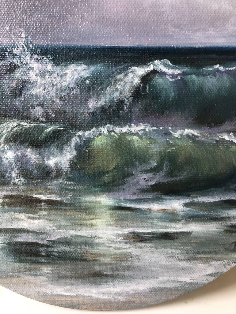 Original Contemporary Seascape Painting by Alesia Yeremeyeva