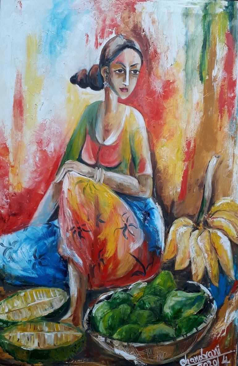 the fruit seller painting