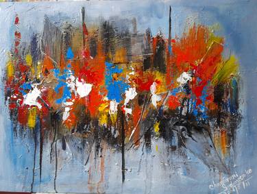 Print of Abstract Expressionism Abstract Paintings by chandrani sudumenike