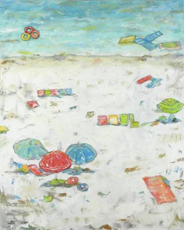 Umbrellas On The Beach 1: A Large Fun Colorful Seaside – Ocean thumb