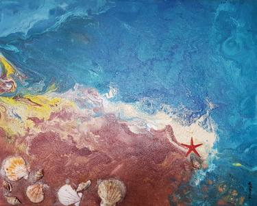 Print of Abstract Beach Paintings by Karina Smyrnova