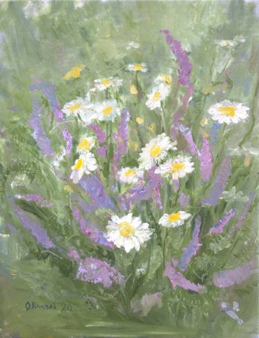 Print of Impressionism Floral Paintings by Oleg Kamaev