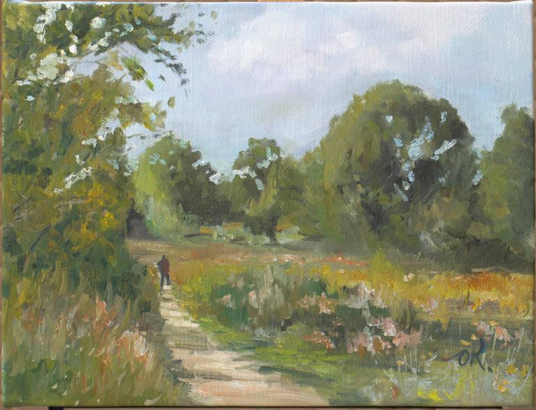 Original Abstract Landscape Painting by Oleg Kamaev