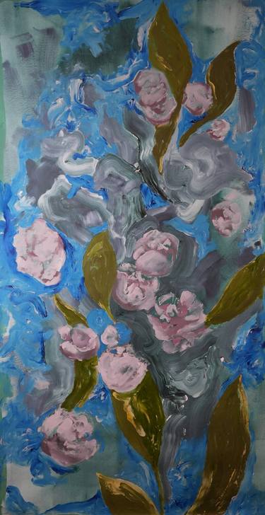 Original Abstract Floral Paintings by Grigoras Octavian