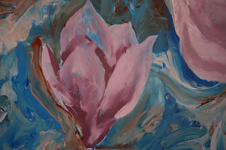 Original Contemporary Floral Painting by Grigoras Octavian