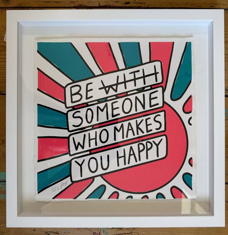 Original Contemporary Typography Printmaking by Fox Fisher
