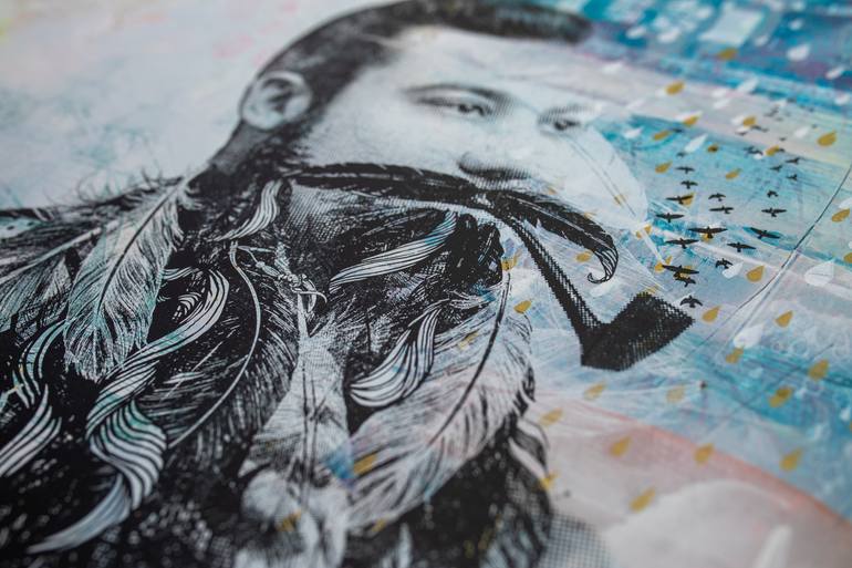 Original Illustration People Printmaking by Fox Fisher