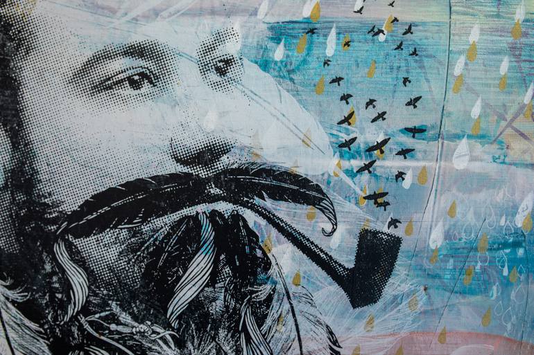 Original Illustration People Printmaking by Fox Fisher