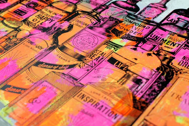 Original Modernism Love Printmaking by Fox Fisher