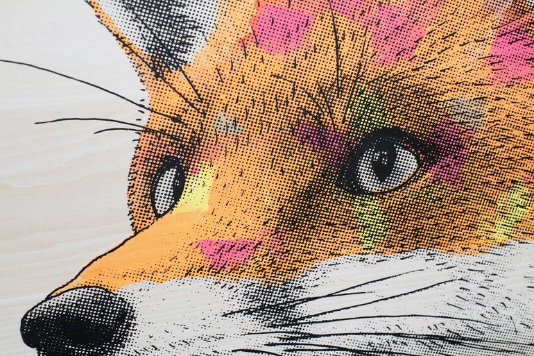 Original Illustration Animal Printmaking by Fox Fisher