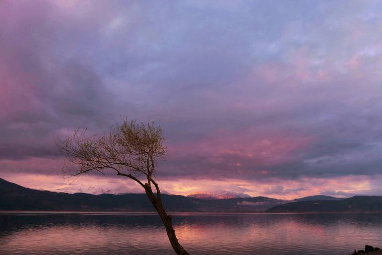 Original Landscape Photography by Lia Mageira | Impressionism Art on Paper | The Lake
