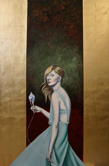 Original Figurative Classical mythology Paintings by Marjorie Atwood