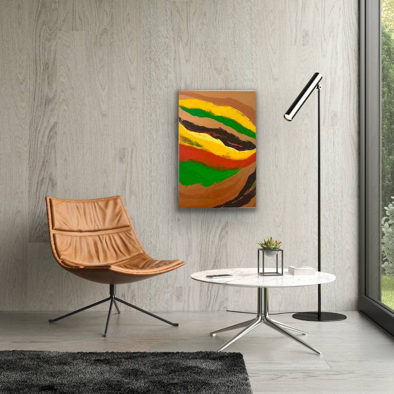 Original Abstract Expressionism Abstract Painting by Zsuzsa Londe