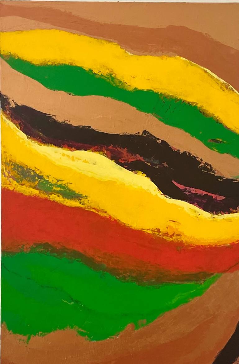 Original Abstract Expressionism Abstract Painting by Zsuzsa Londe
