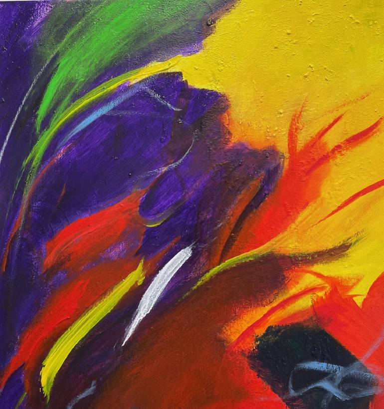 Original Abstract Painting by Zsuzsa Londe