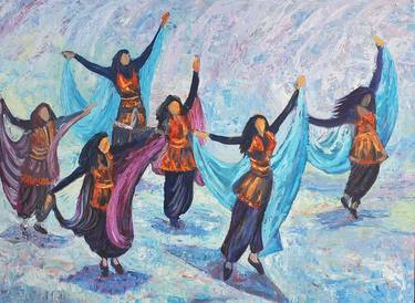 Original Folk Culture Paintings by Ahmad Canaan