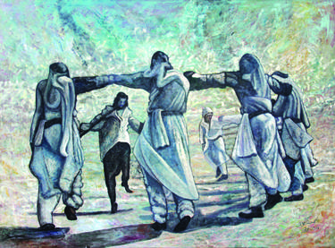 Original Figurative Culture Paintings by Ahmad Canaan