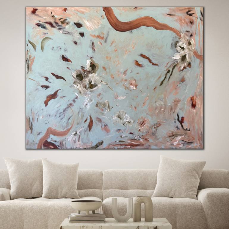 Original Abstract Floral Painting by Kylie Sams