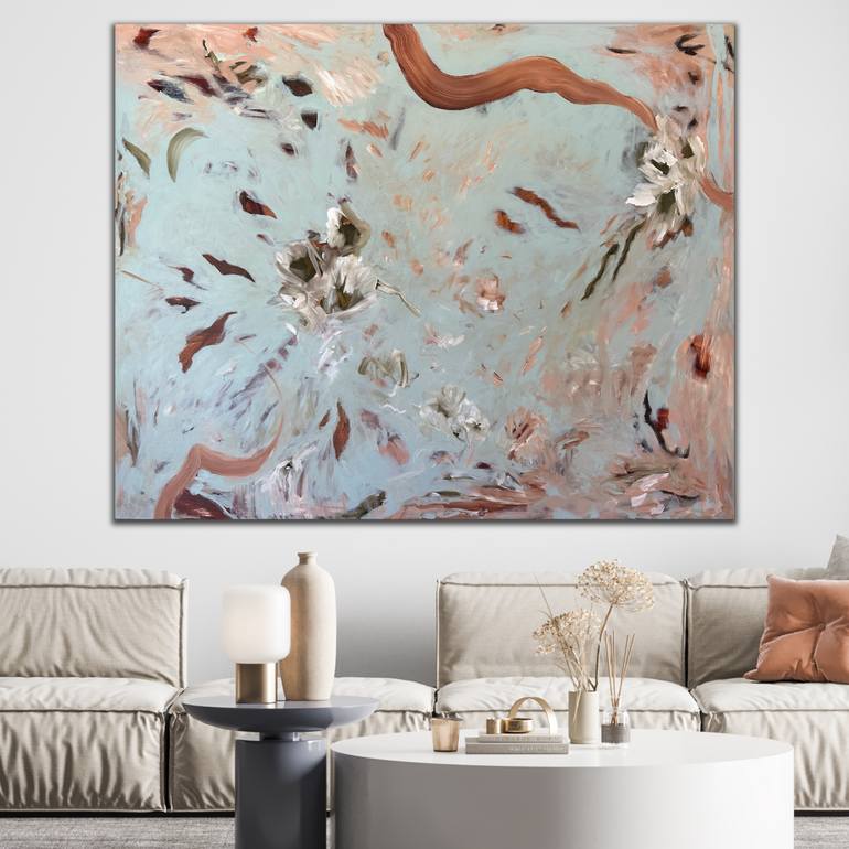 Original Abstract Floral Painting by Kylie Sams