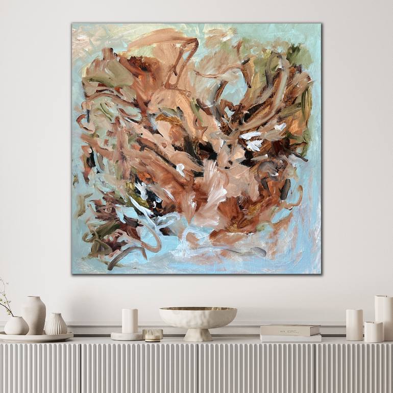 Original Abstract Floral Painting by Kylie Sams