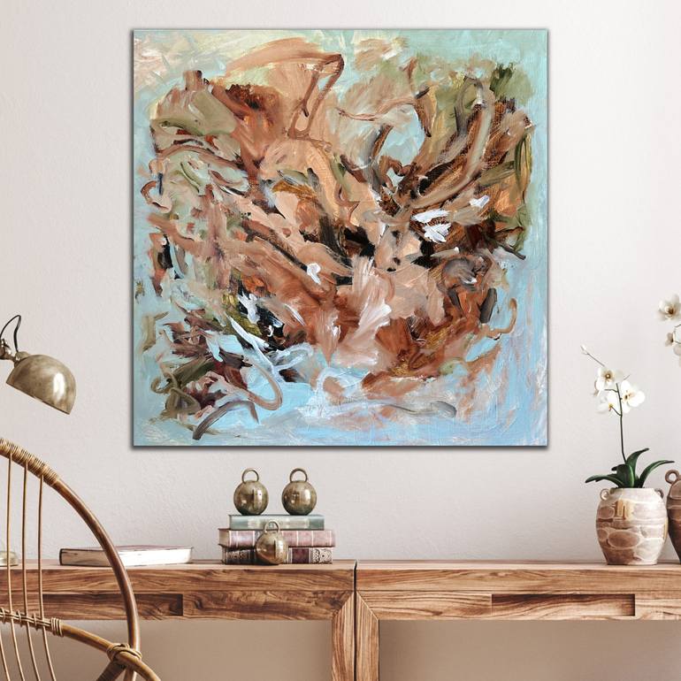Original Abstract Floral Painting by Kylie Sams