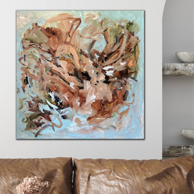 Original Abstract Floral Painting by Kylie Sams