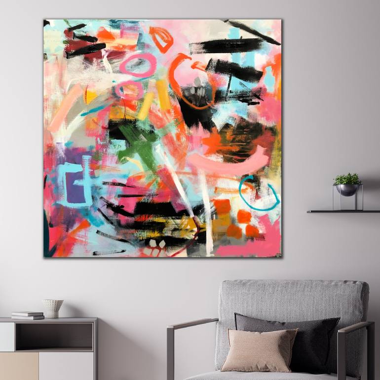 Original Abstract Expressionism Abstract Painting by Kylie Sams