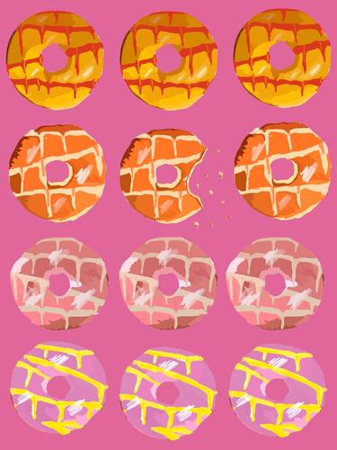 Print of Pop Art Food Digital by Nick James