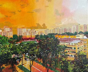 Original Impressionism Cities Paintings by SaiSuo Art