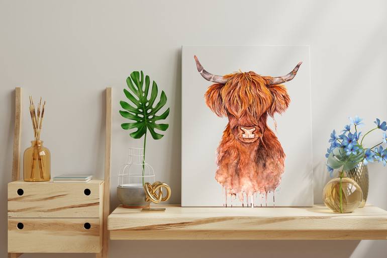 Original Illustration Animal Painting by Ishrat Ahmed