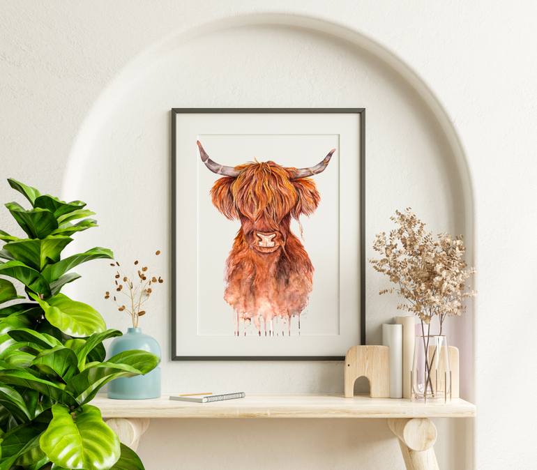 Original Illustration Animal Painting by Ishrat Ahmed