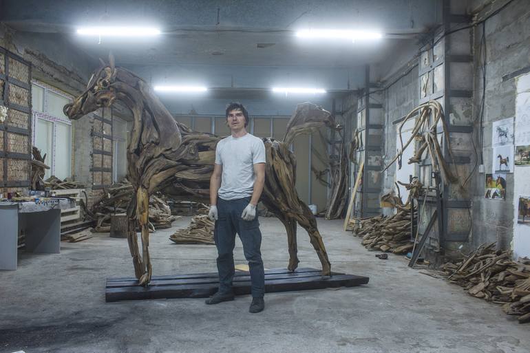 Original Figurative Horse Sculpture by Igor Rogovskiy