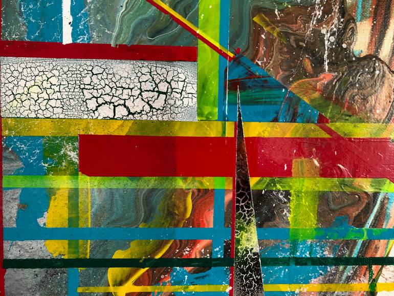 Original Abstract Expressionism Abstract Painting by Roel Funcken