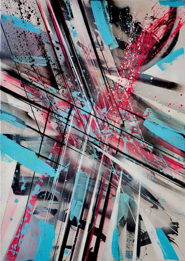 Print of Abstract Paintings by Roel Funcken