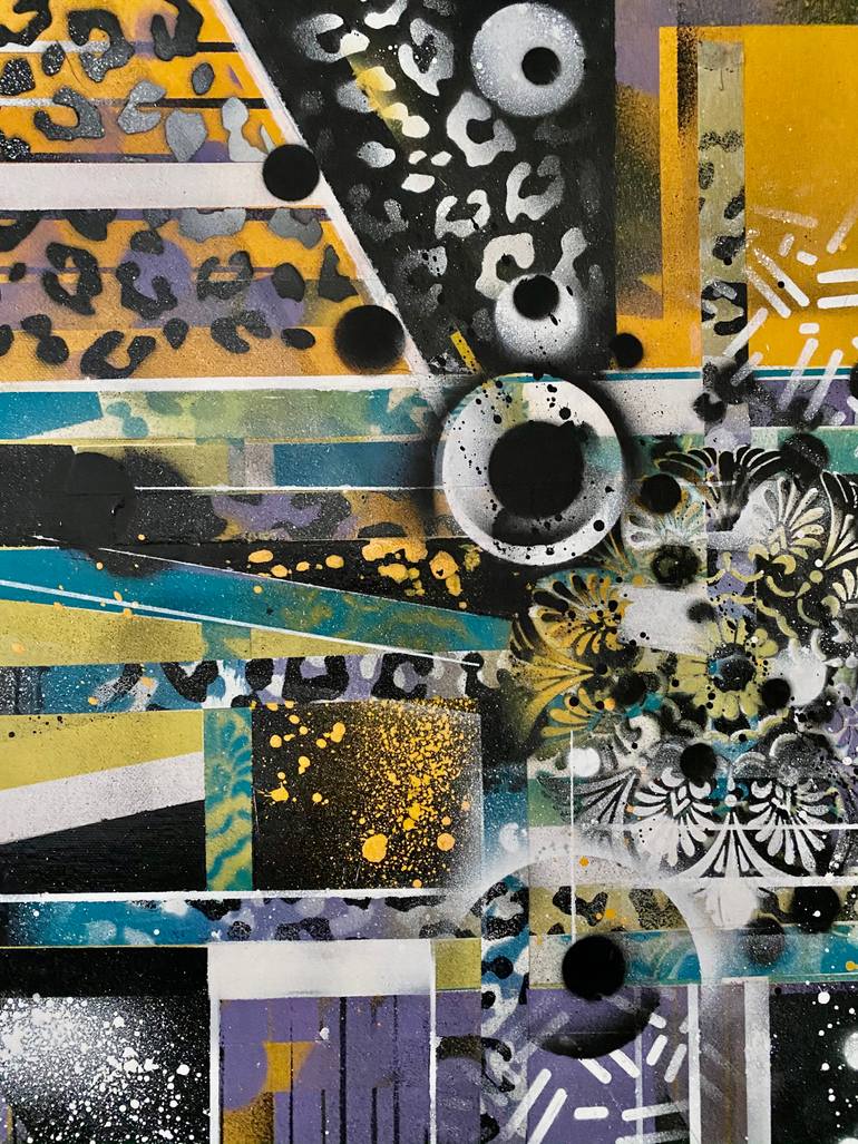 Original Abstract Expressionism Abstract Painting by Roel Funcken