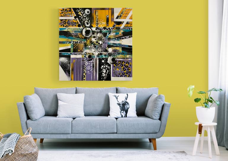 Original Abstract Expressionism Abstract Painting by Roel Funcken