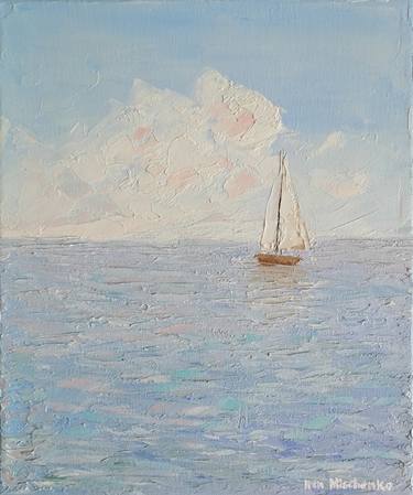 Print of Impressionism Sailboat Paintings by Iren Mischenko